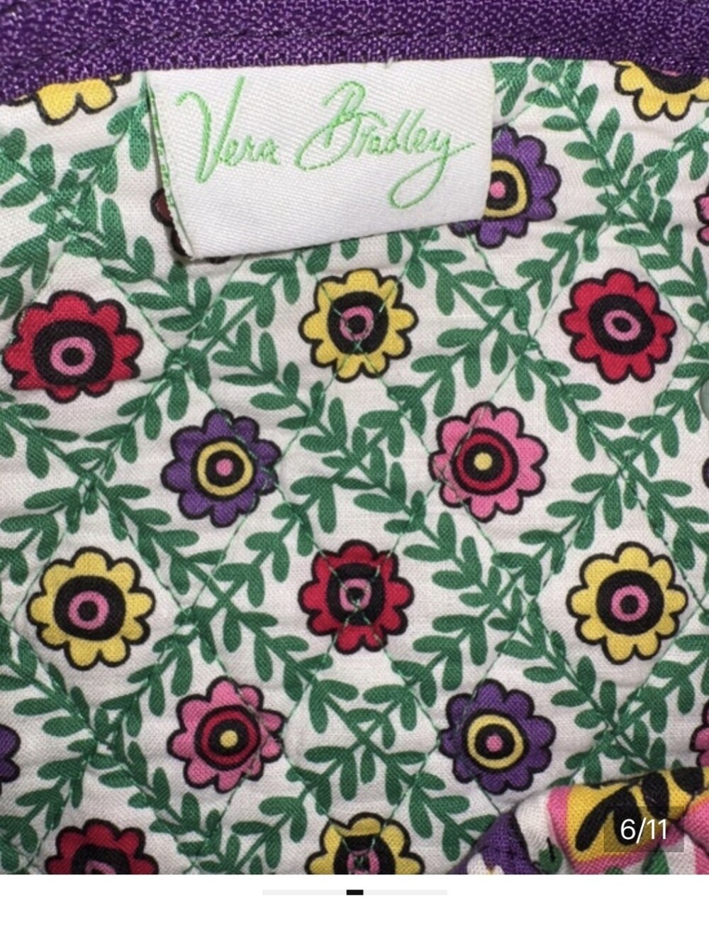 EXTRA LARGE Vera Bradley Duffle Bag - Picture 6 of 11